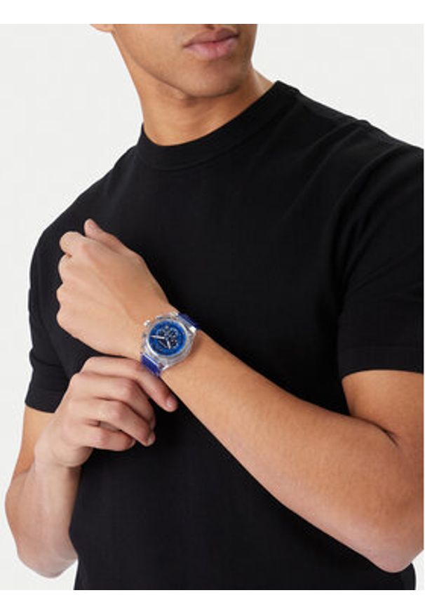 Armani Exchange Zegarek Rafael Chronograph AX4166 Niebieski. Kolor: niebieski