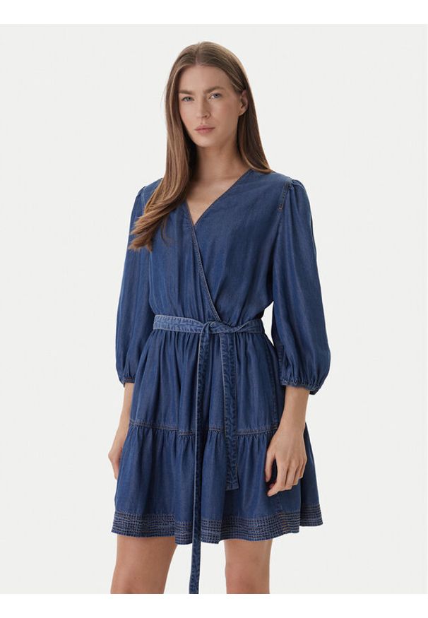 BOSS Sukienka jeansowa C_Dardy 50559071 Niebieski Relaxed Fit. Kolor: niebieski. Materiał: lyocell