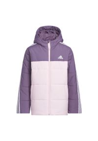 Adidas - Colorblocked Padded Jacket Kids. Kolor: fioletowy. Materiał: materiał