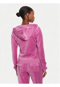 Juicy Couture Bluza Robyn JCSEBJ007G Różowy Slim Fit. Kolor: różowy. Materiał: bawełna, welur #5