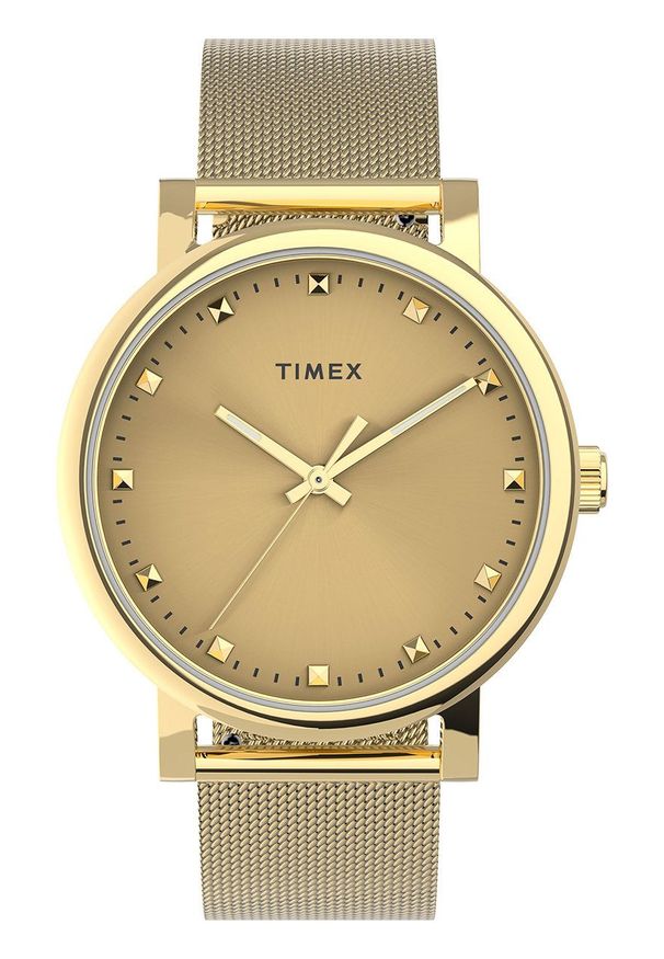 Timex zegarek TW2U05400 Essential Originals. Kolor: złoty. Materiał: materiał