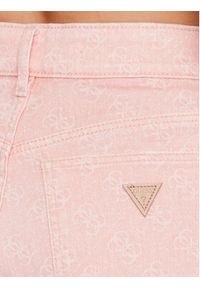 Guess Szorty materiałowe Lella W3GD49 WF5V3 Różowy Relaxed Fit. Kolor: różowy. Materiał: bawełna #4