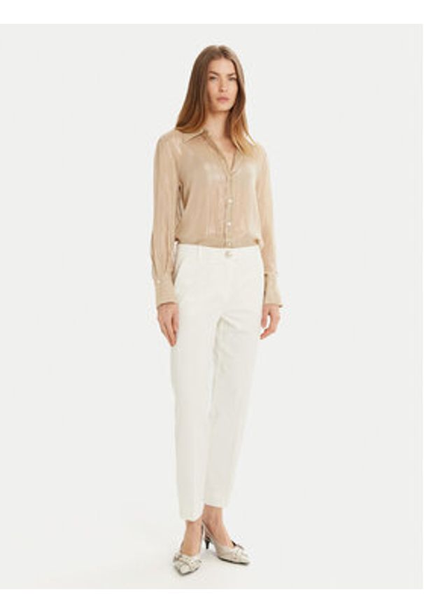 Marella Koszula Sedile 2513111011 Złoty Regular Fit. Kolor: złoty. Materiał: wiskoza