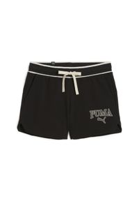 Spodenki Puma Squad Women's Shorts, Kobiety. Kolor: czarny. Materiał: bawełna, materiał