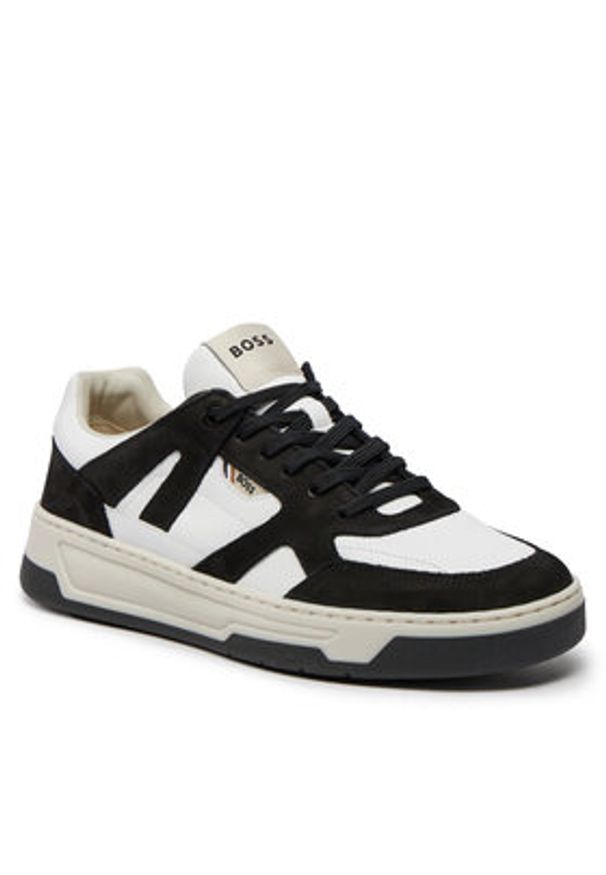 BOSS - Boss Sneakersy Baltimore Tenn Nupf 50517302 Czarny. Kolor: czarny. Materiał: skóra
