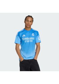 Adidas - Koszulka bramkarska Real Madrid 25/26 Home Goalkeeper. Kolor: niebieski. Sport: piłka nożna