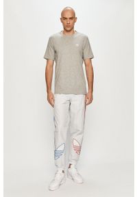 adidas Originals - Spodnie. Kolor: szary. Materiał: tkanina, materiał. Wzór: aplikacja #2