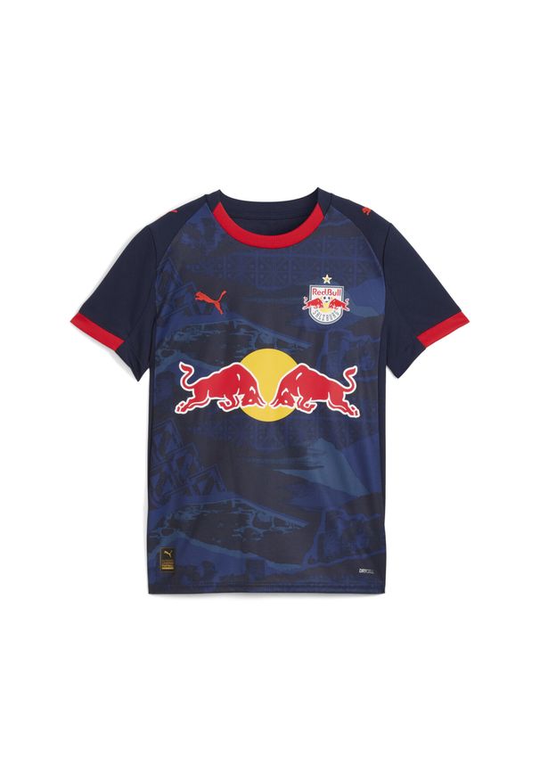 Puma - Młodzieżowa koszulka wyjazdowa FC Red Bull Salzburg 25/26 PUMA. Kolor: wielokolorowy, niebieski, czerwony. Sport: piłka nożna