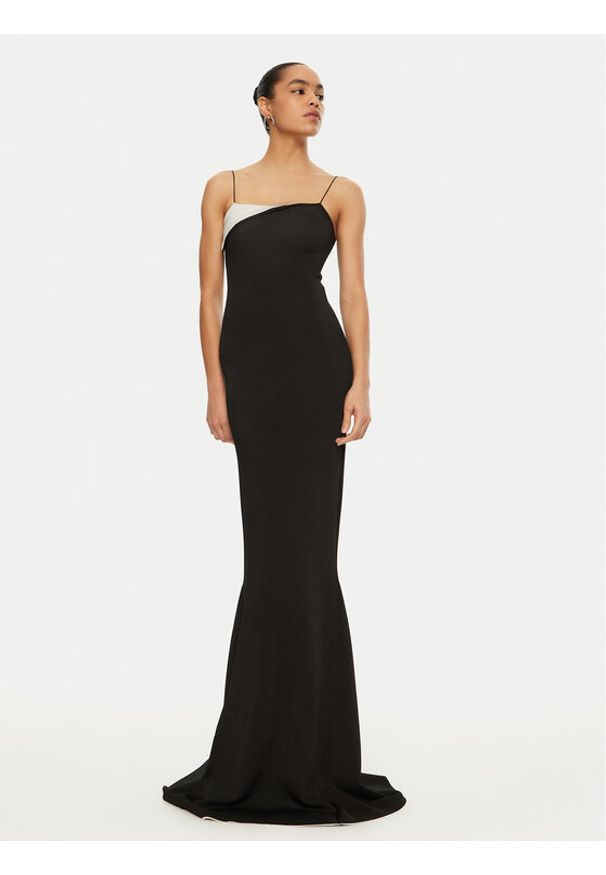 JACQUEMUS Sukienka dzianinowa 24E241KN449 Czarny Regular Fit. Kolor: czarny. Materiał: wiskoza