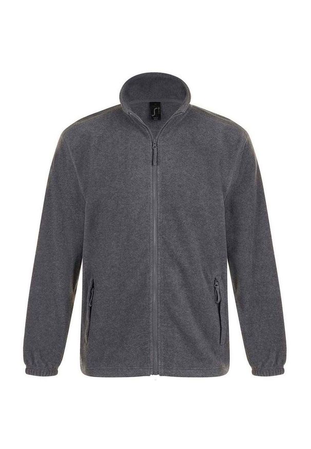 SOL'S - Bluza Polarowa Unisex Dla Dorosłych North. Kolor: szary. Materiał: polar. Sezon: zima