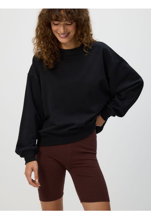 Reserved - Bawełniane kolarki - ciemnobrązowy. Kolor: brązowy. Materiał: bawełna