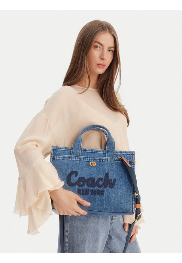 Coach Torebka Cargo CR657 B4/IN Niebieski. Kolor: niebieski