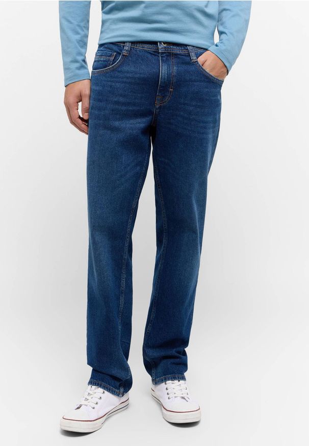 Męskie Spodnie jeansowe Mustang Style Denver Straight Denim Blue 1015523 5000 783