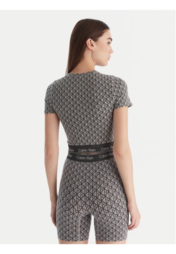 Calvin Klein Underwear T-Shirt LV00QF8487 Szary Slim Fit. Kolor: szary. Materiał: bawełna