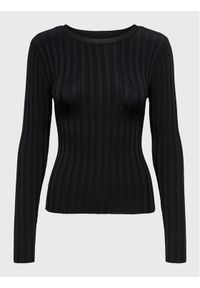 only - ONLY Sweter Ida 15268001 Czarny Regular Fit. Kolor: czarny. Materiał: wiskoza #1