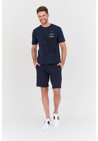 Aeronautica Militare - AERONAUTICA MILITARE Granatowe męskie spodenki Bermuda, Rozmiar XXL. Kolor: niebieski
