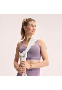 Biustonosz do treningu New Balance AC WB61Q0QKAA5 – fioletowy. Kolor: fioletowy. Materiał: tkanina, poliester, materiał. Rodzaj stanika: wyciągane miseczki, push-up. Sport: fitness #6