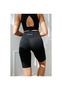 2SkIN - Czarne kolarki Icony damskie na trening 2skin. Stan: podwyższony. Kolor: czarny. Sport: fitness