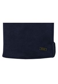 EM Men's Accessories - Miękkie i Delikatne Rękawiczki Męskie - Bawełniane - Granatowe. Kolor: niebieski. Materiał: poliester, bawełna. Wzór: aplikacja. Sezon: zima, jesień #2