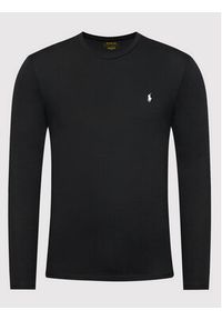 Polo Ralph Lauren Longsleeve Sle 714844759001 Czarny Regular Fit. Typ kołnierza: polo. Kolor: czarny. Materiał: bawełna. Długość rękawa: długi rękaw #3