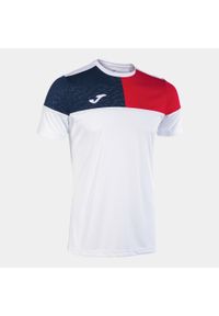 Koszulka Joma Crew Biały-Czerwony-Granatowy XS. Kolor: czerwony, biały, wielokolorowy. Sport: fitness, piłka nożna
