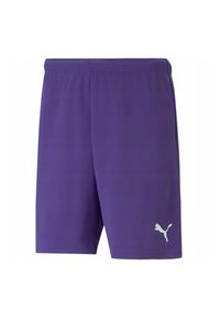 Puma - Męskie Spodenki TeamRISE. Kolor: fioletowy. Sport: turystyka piesza