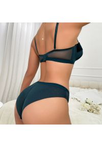 Intica - Komplet bielizny modelujący z biustonoszem i figami Shaniya. Kolor: czerwony. Materiał: tkanina. Wzór: aplikacja #11