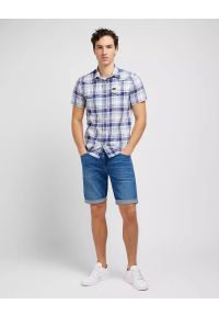 Wrangler - LEE 5 POCKET SHORT MĘSKIE SZORTY KRÓTKIE SPODNIE JEANSOWE WARM 112349234 L73M016079. Okazja: na spacer, na co dzień. Materiał: jeans. Długość: krótkie. Wzór: nadruk, jednolity. Sezon: lato. Styl: klasyczny, elegancki, casual
