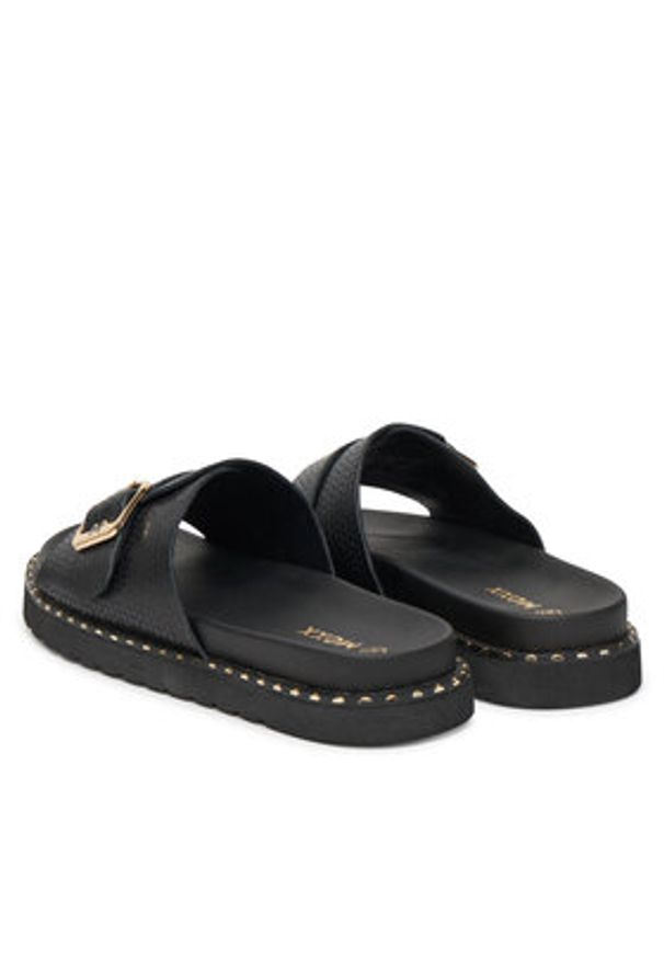 MEXX Klapki MX/019C-HY Czarny. Kolor: czarny. Materiał: skóra