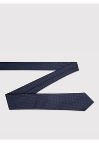 Pako Lorente - PAKO LORENTE - Granatowy krawat męski w drobny wzór. Kolor: niebieski. Materiał: poliester #3