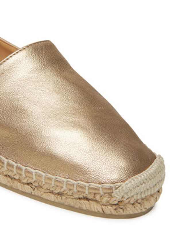 Castañer Espadryle Kenda/118 025708 Złoty. Kolor: złoty. Materiał: skóra