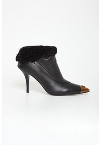 Pinko - Botki damskie skórzane Lucy 25 PINKO. Materiał: skóra #3