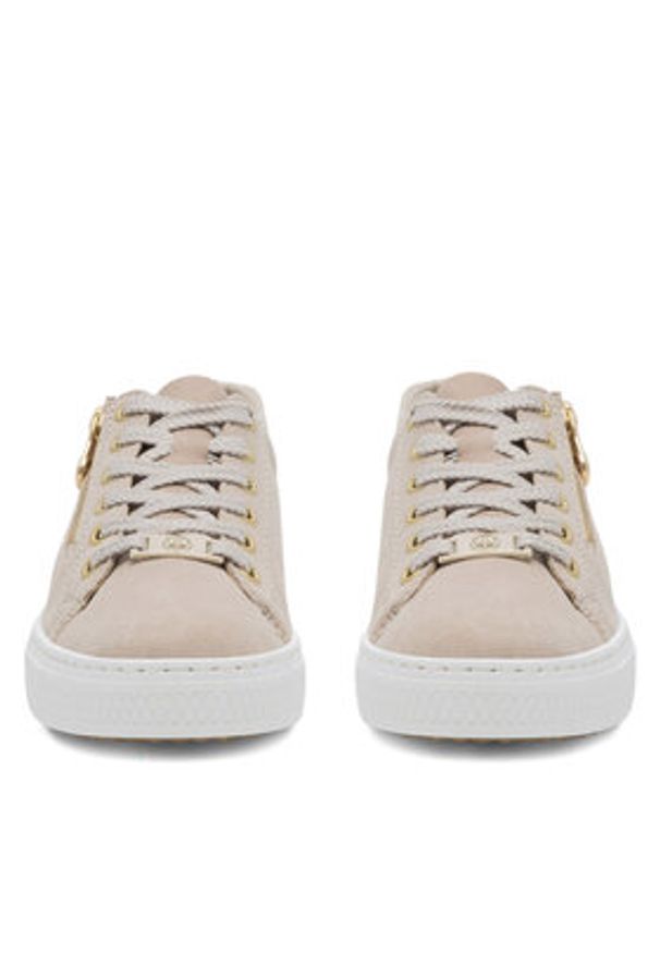 Rieker Sneakersy L59L1-60 Beżowy. Kolor: beżowy. Materiał: zamsz, skóra