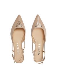 Guess Sandały Jesson FLPJES LEA05 Beżowy. Kolor: beżowy. Materiał: skóra
