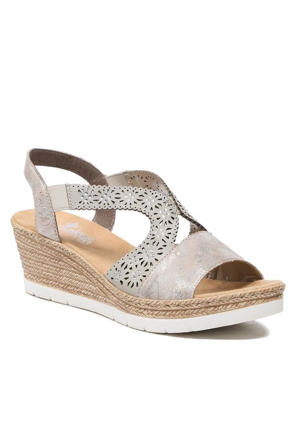 Sandały Rieker. Kolor: szary