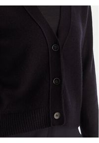 Marella Kardigan Blazer 2525346032 Granatowy Regular Fit. Kolor: niebieski. Materiał: wełna #3