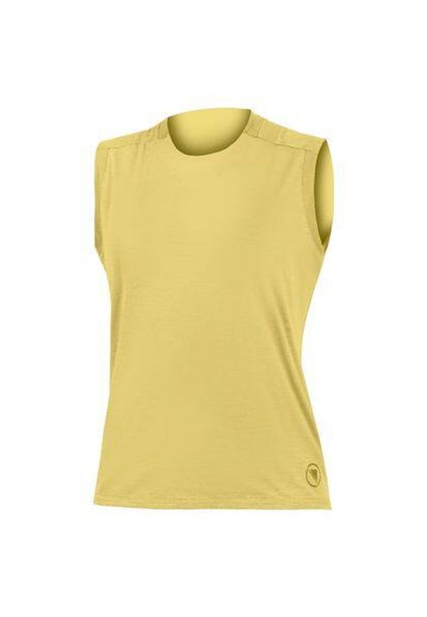 ENDURA - Damski tank top Endura SingleTrack. Kolor: żółty, wielokolorowy, zielony. Sport: kolarstwo, bieganie