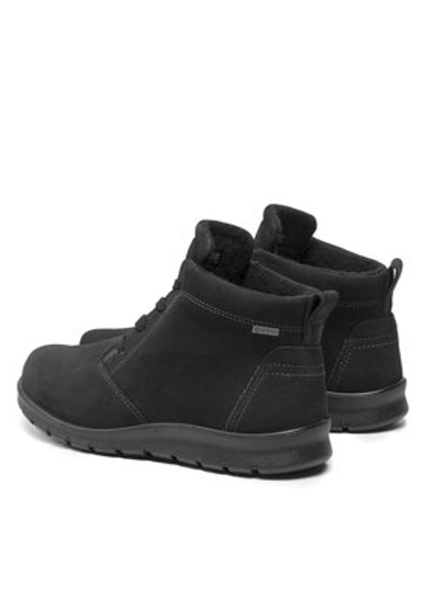 ecco - ECCO Trzewiki Babett Boot GORE-TEX 215583 02001 Czarny. Kolor: czarny. Materiał: nubuk, skóra
