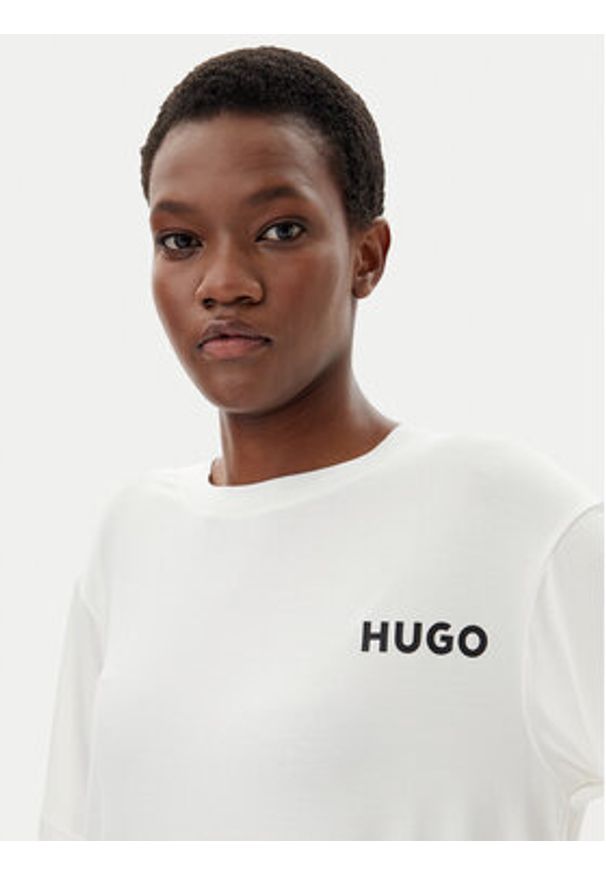 Hugo - HUGO T-Shirt Unite 50490707 Biały Relaxed Fit. Kolor: biały. Materiał: wiskoza