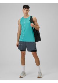 4f - 4F Spodenki treningowe szybkoschnące męskie - szare XL. Kolor: szary. Materiał: skóra, materiał. Sport: fitness #2