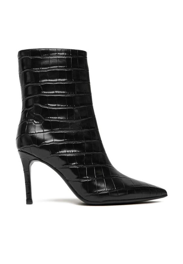 Eva Minge Botki EO-DEMI-GLC6303-6-320 Czarny. Kolor: czarny. Materiał: skóra