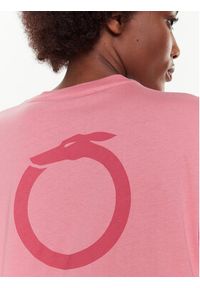Trussardi Jeans - Trussardi T-Shirt Greyhound Backprint 56T00559 Różowy Loose Fit. Kolor: różowy. Materiał: bawełna #3