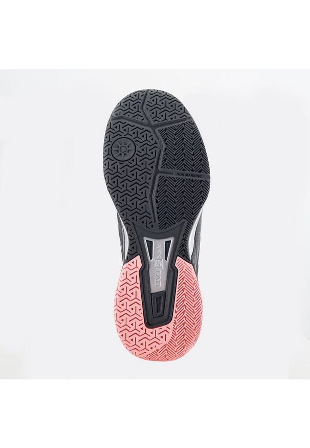 ARTENGO - Buty tenisowe dla dzieci Artengo TS990. Kolor: różowy. Materiał: kauczuk. Szerokość cholewki: normalna. Sport: tenis