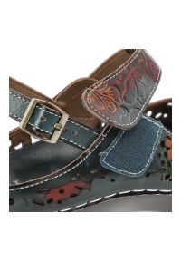 Czarne Sandały Laura Vita Modne Buty Damskie. Kolor: czarny. Materiał: jeans, materiał. Sezon: lato