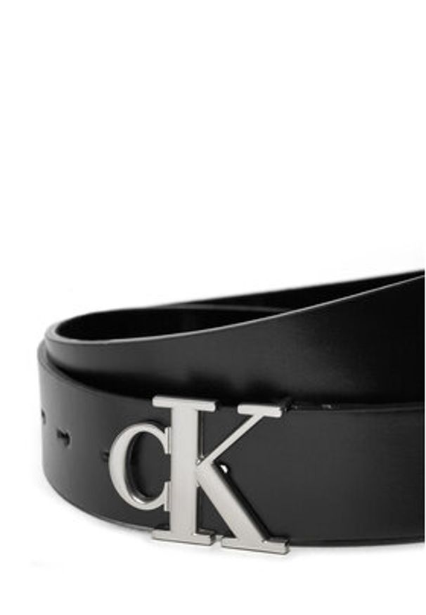 Calvin Klein Jeans Pasek Damski Mono Pl Rev Lthr Belt K60K612288 Czarny. Kolor: czarny. Materiał: skóra