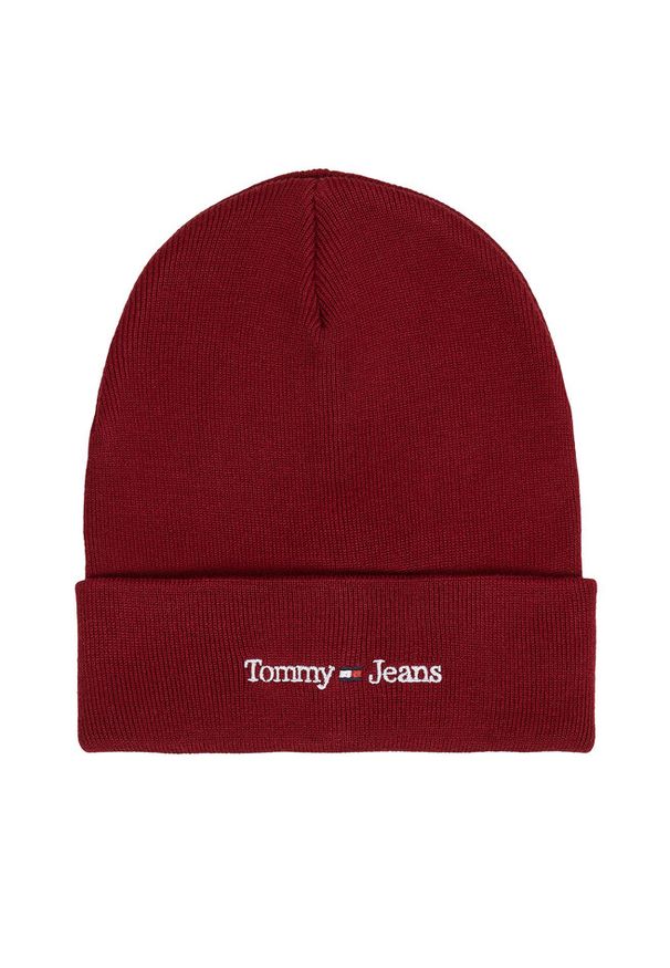 Czapka Tommy Jeans. Kolor: fioletowy. Styl: sportowy