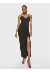 Babylon Sukienka wieczorowa E00796 Czarny Regular Fit. Kolor: czarny. Materiał: syntetyk. Styl: wizytowy