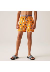 Regatta - Skander III dziecięce szorty kąpielowe. Kolor: pomarańczowy. Materiał: poliester, mikrofibra #1