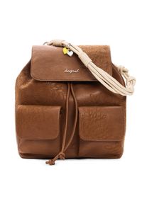 Desigual Plecak 26SAKP39 Brązowy. Kolor: brązowy. Materiał: skóra #1