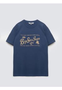 Big-Star - Koszulka męska z nadrukiem z linii Authentic ciemnoniebieska Eller 402. Kolor: niebieski. Materiał: bawełna. Wzór: nadruk. Styl: vintage, klasyczny #4